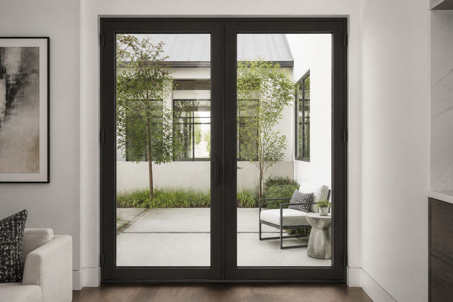 VLX 100 Double Swing / French Door in Fort Worth, TX | Lightwell Windows Fort Worth - detail 6
