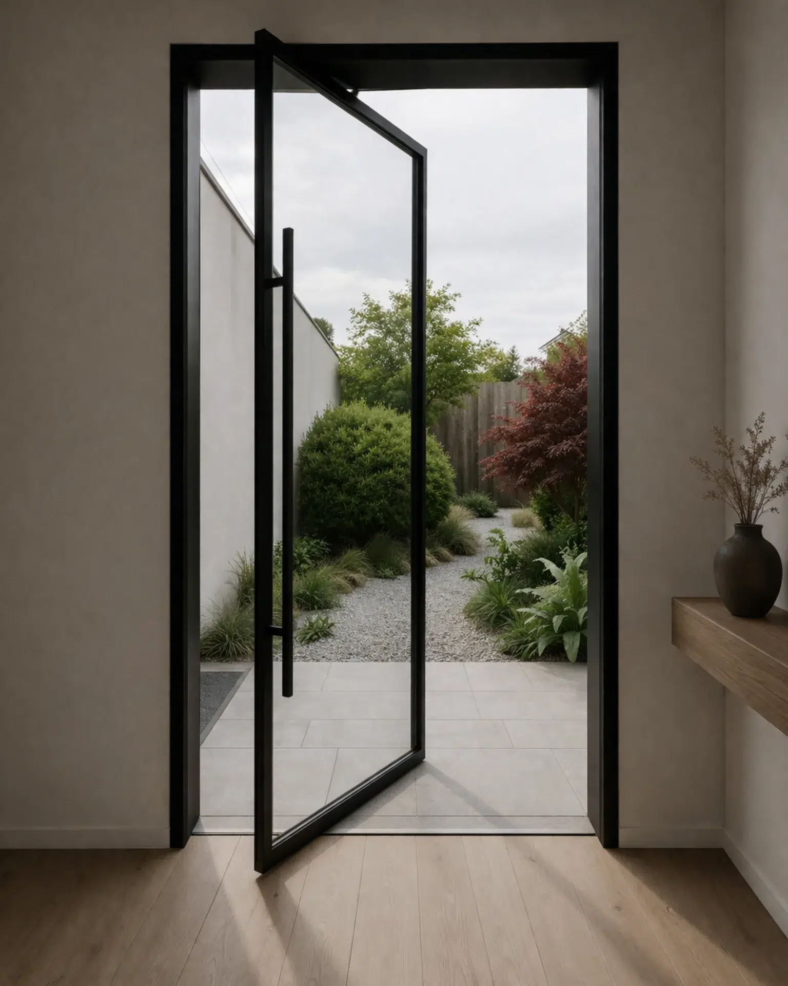 VLX 100 Pivot Door in Fort Worth, TX | Lightwell Windows Fort Worth - detail 1