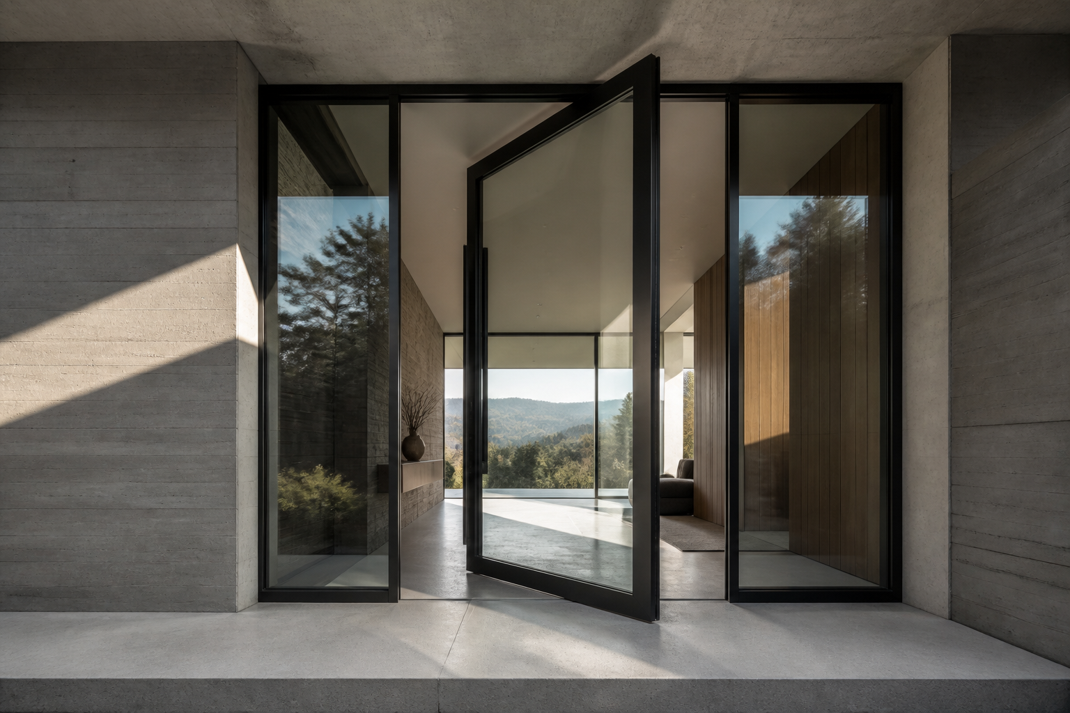 VLX 100 Pivot Door in Fort Worth, TX | Lightwell Windows Fort Worth - detail 2