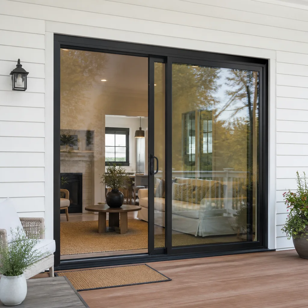 Sliding glass doors